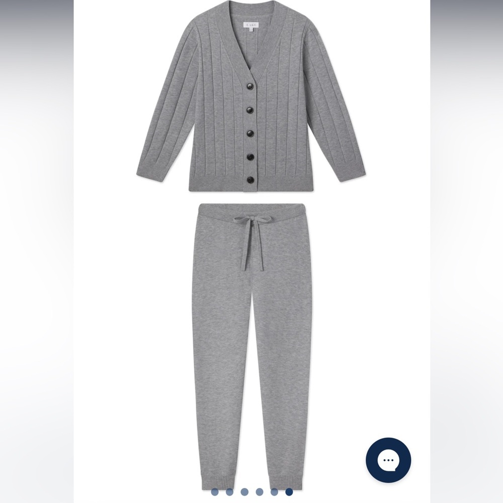 LAKE Vesper Jogger Set in Gainsboro Gray - size small - new with tags